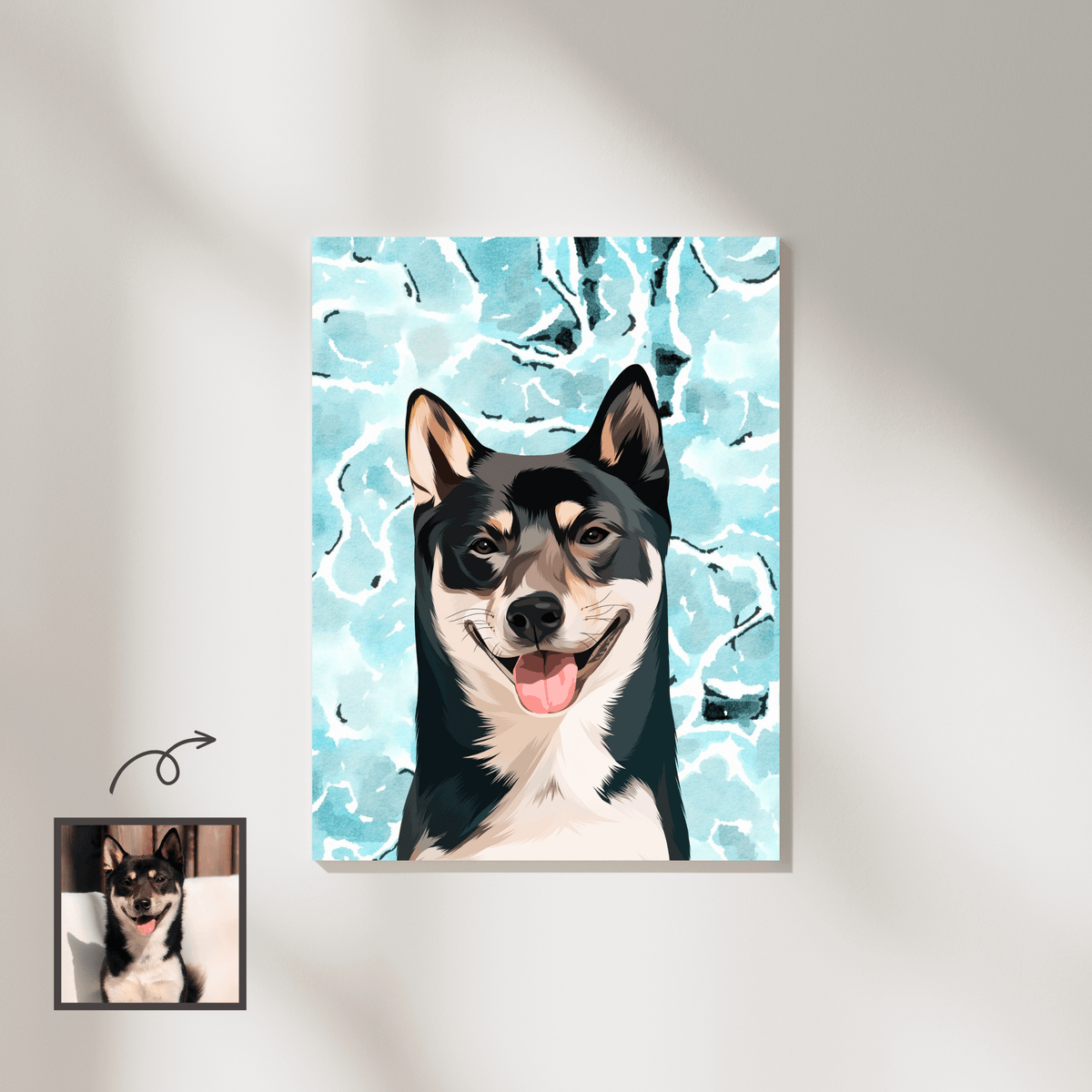 Custom Modern Vector Pet Art Portrait