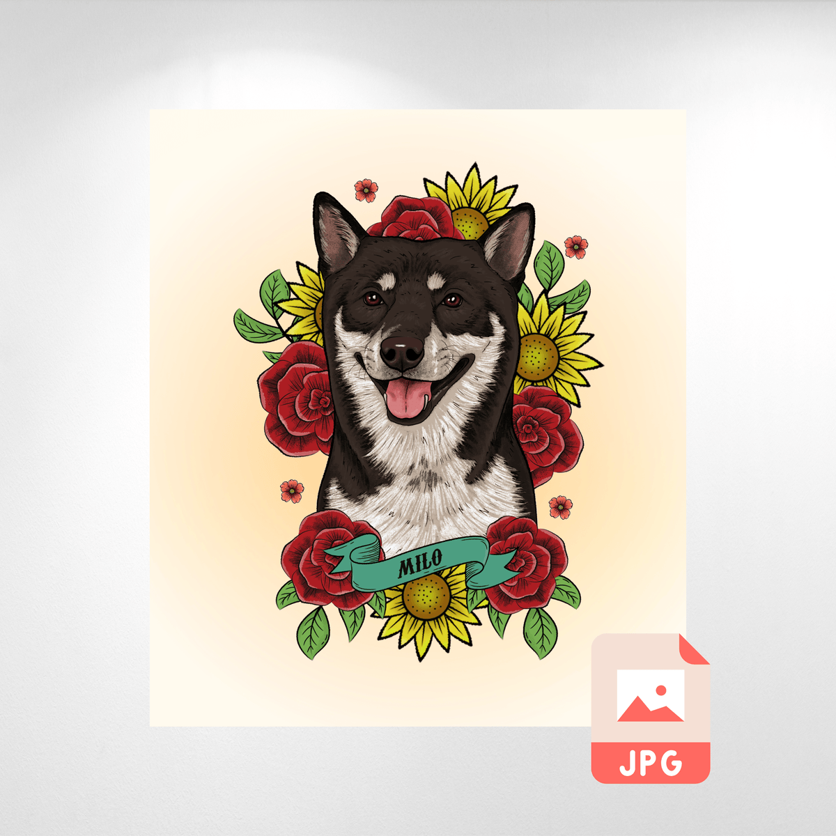 Tattoo Signature Custom Pet Art Portrait
