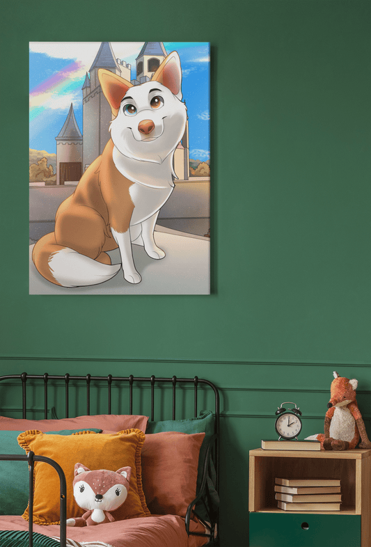 Custom Cartoon Pet Art Portrait