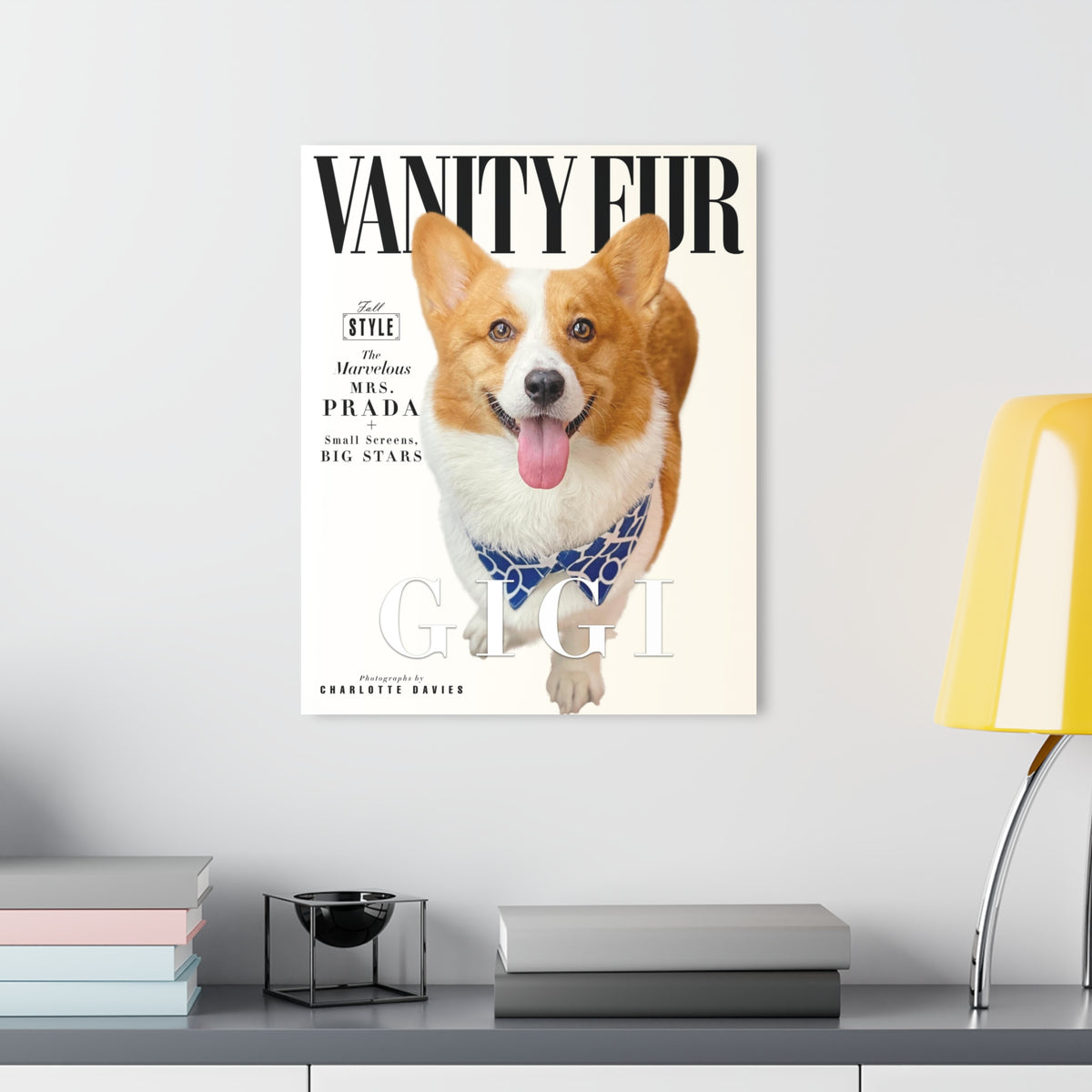 Vanity Fur Cover Custom Premium Acrylic Pet Portrait