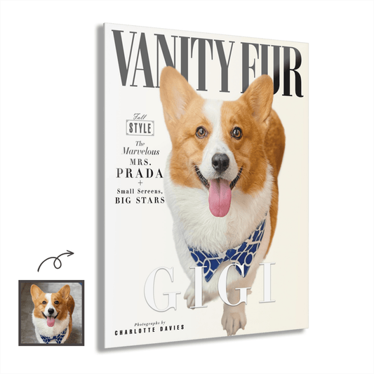 Vanity Fur Cover Custom Premium Acrylic Pet Portrait