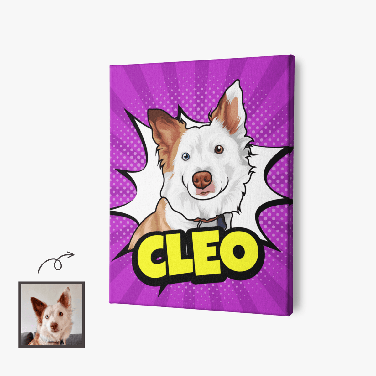 Custom Pop Art Pet Portrait