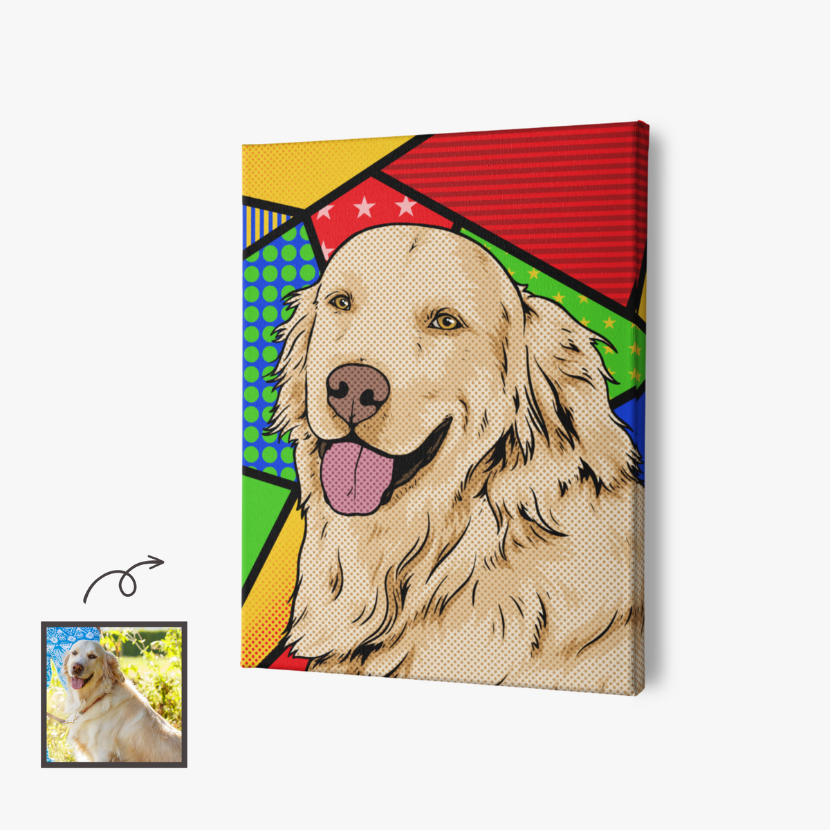 Custom Pop Art Pet Portrait