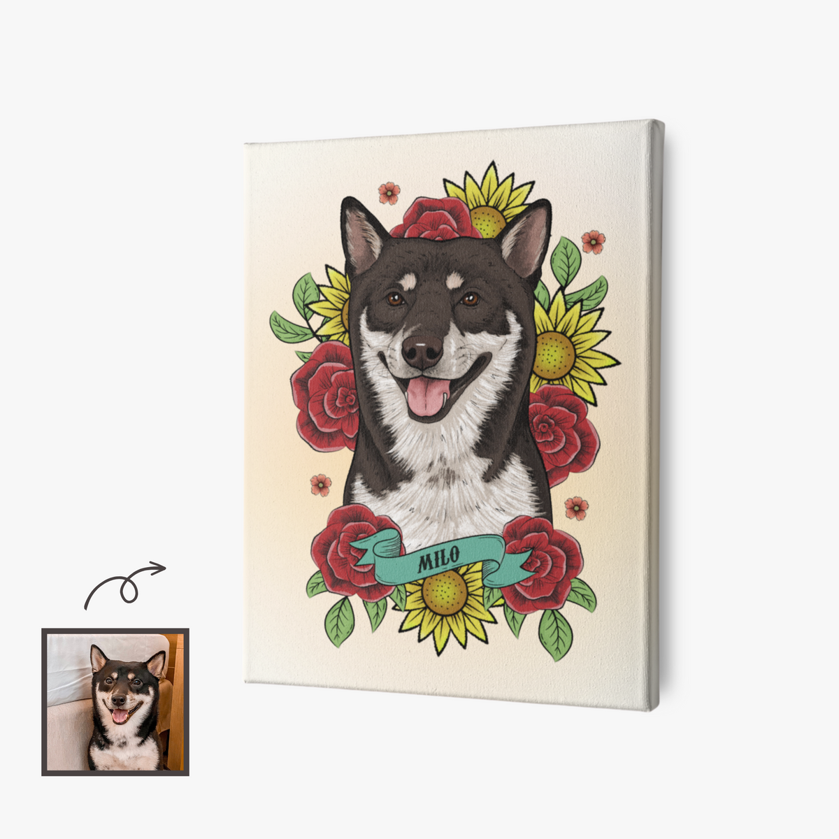 Tattoo Signature Custom Pet Art Portrait