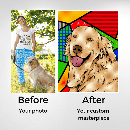 Custom Pop Art Pet Portrait